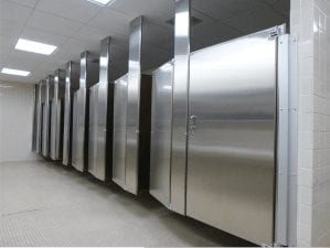 Stainless Steel Ceiling Hung Toilet Partitions