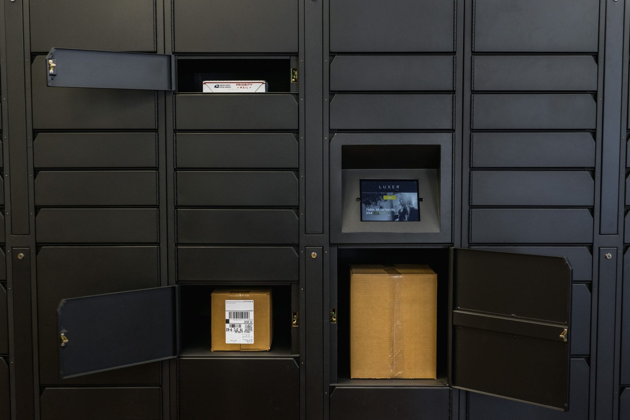 Easy Package Retrieval Postal Lockers