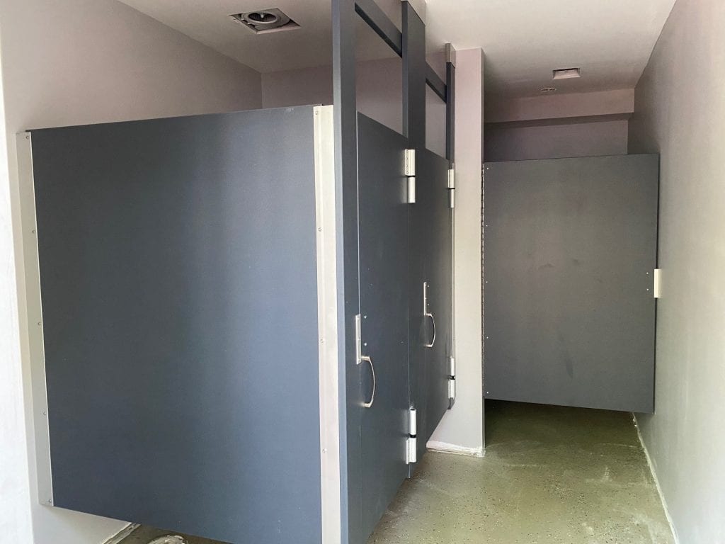 Toilet Partition Install
