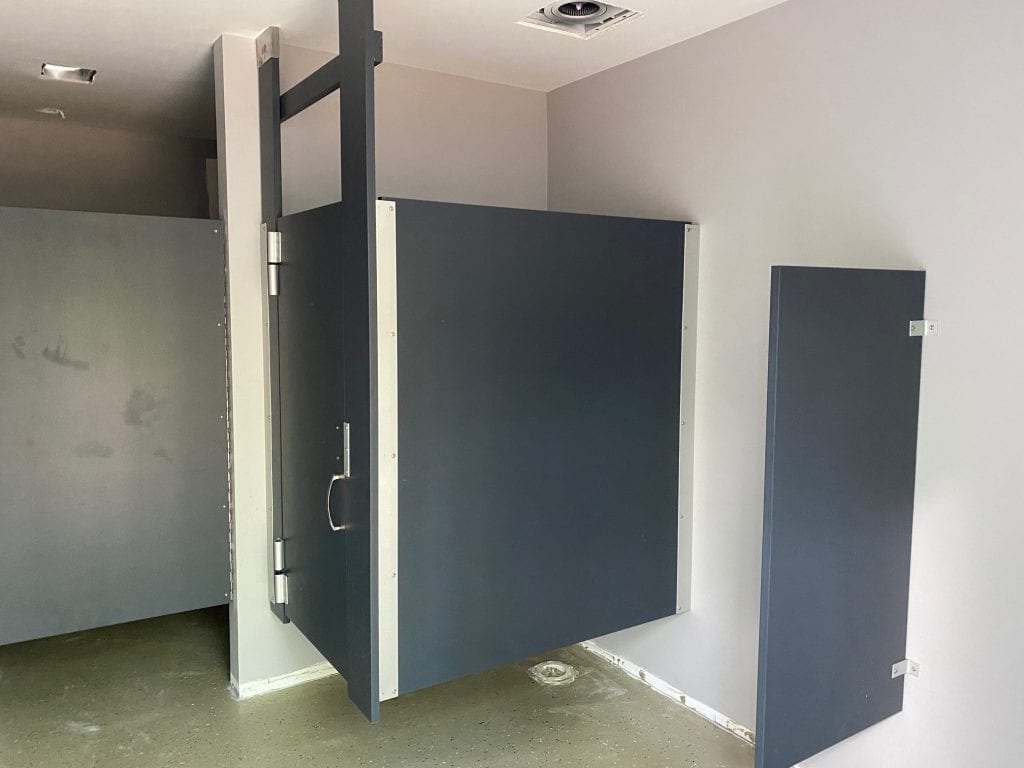 Toilet Partition Install