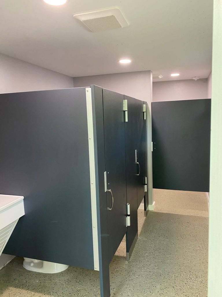 Toilet Partition Install