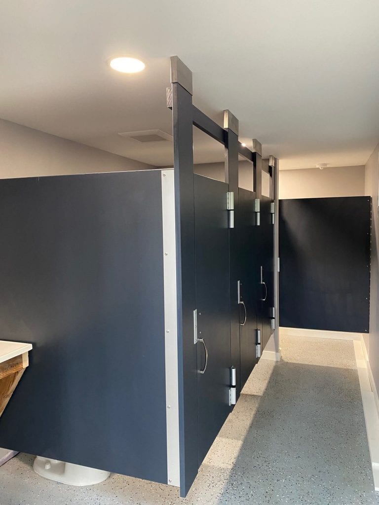 Toilet Partition Install