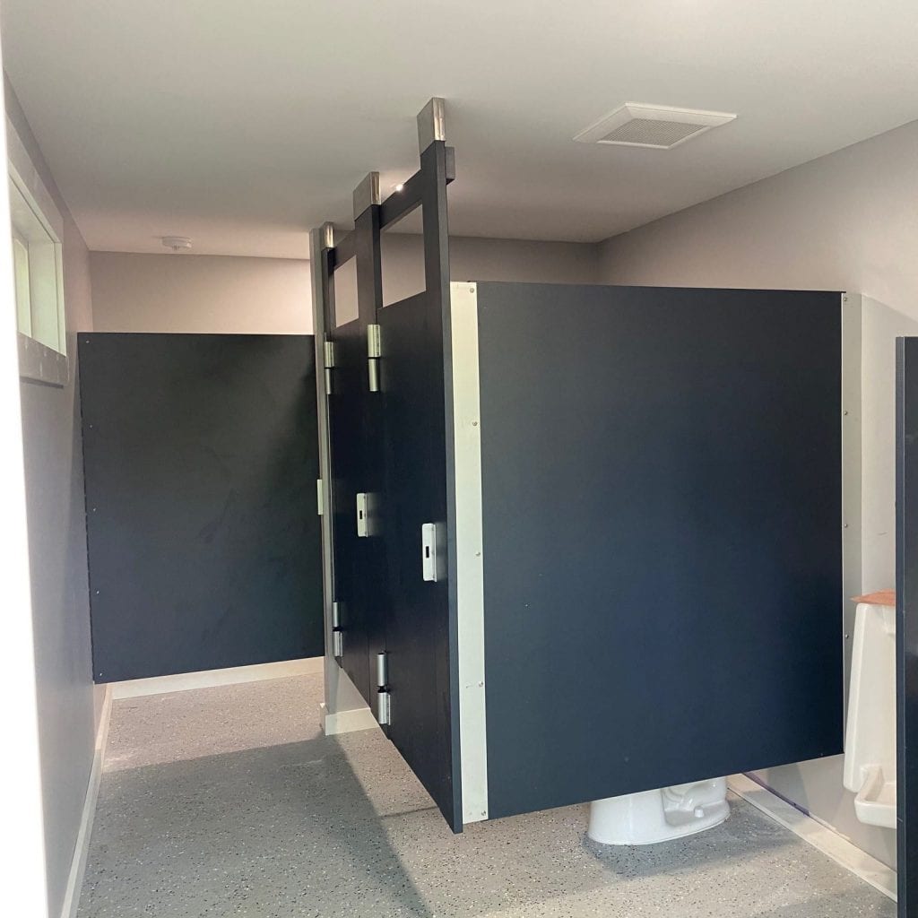 Toilet Partition Install