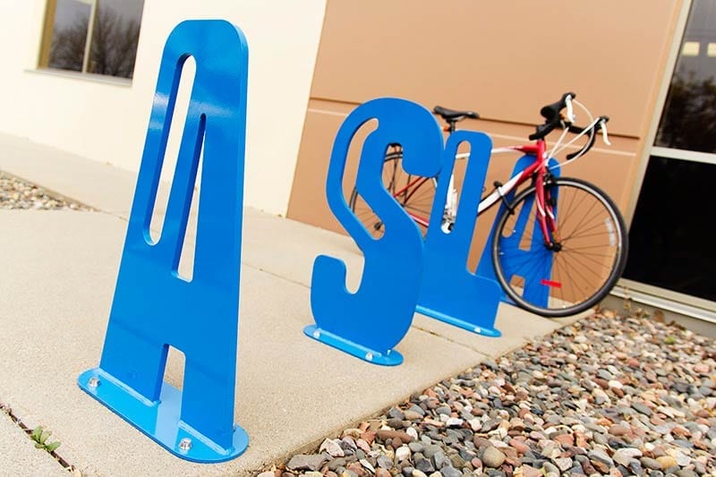 Letters Bike Racks