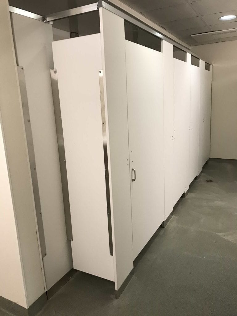 Solid Plastic Toilet Compartments by General Partitions