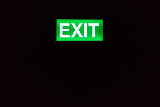 Photoluminescent Exit Sign