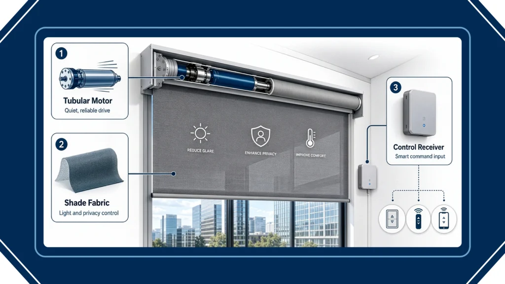 The Anatomy of a Commercial Motorized Shade System