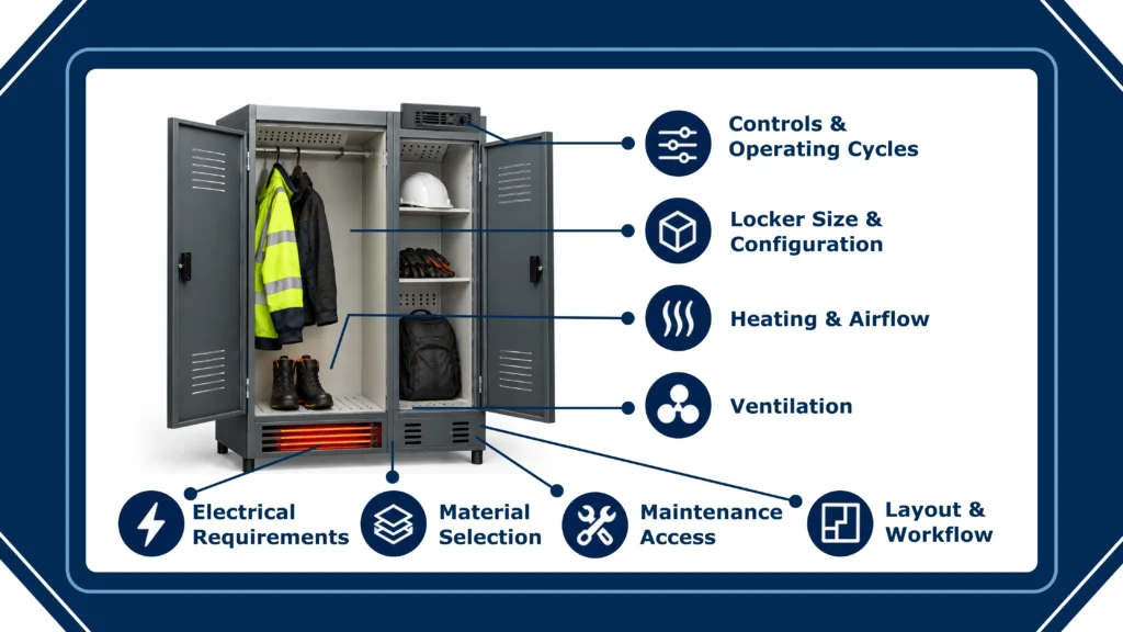 What to Consider When Specifying Heated Lockers